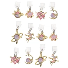  12PCS Cell Phone Plug Charms - Type C Dust Plug Charm - Rhinestone Mobile