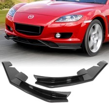 3pcs Front Lip Spoiler Diffuser For Mazda Rx8 2004 2008 Carbon Look 3pcs Front Lip Spoiler Diffuser For Mazda Rx8 2004 2008 Carbon Look