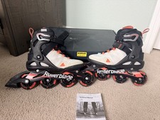 USED ONCE Rollerblade Macroblade 80 Coral Grey Woman Inline Skates US 7 EU 38