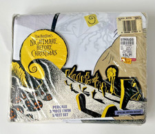 VINTAGE 1993 Nightmare Before Christmas  3 Piece Twin Sheet Set BRAND NEW RARE