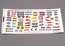 Traxxas TRA2514 Decal sheet, racing sponsors