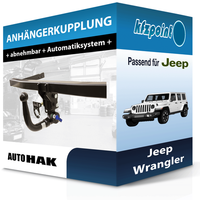für Jeep Wrangler 11.2017-Jetzt Auto HAK AnhäNgerkupplung Abnehmbar Neu