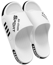 Men's Slides Sandals For Shower Bathroom Pool Beach, Non Slip Soft Comfort Ev...