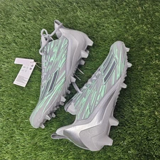 Adidas Adizero 12.0 Flash Football Cleat's Grey-Mint IG9573 Men's Size 12