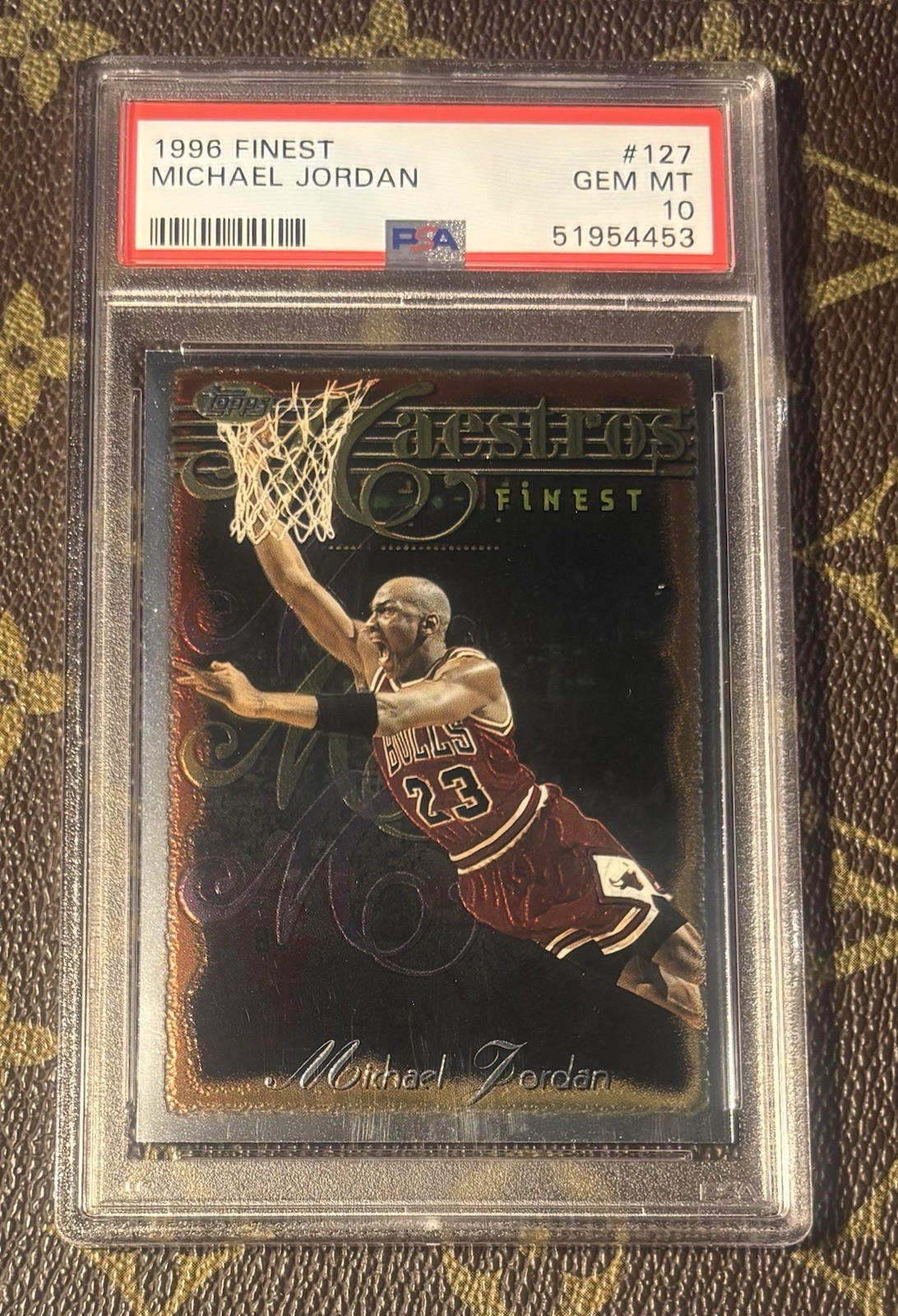 1996-97 Topps Finest - Uncommon - Silver Michael Jordan #127 (POP 47 PSA 10)