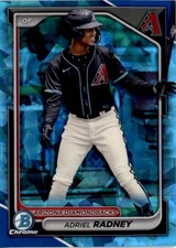 Adriel Radney 2024 Bowman Draft Chrome Sapphire #BDC-136 Arizona Diamondbacks