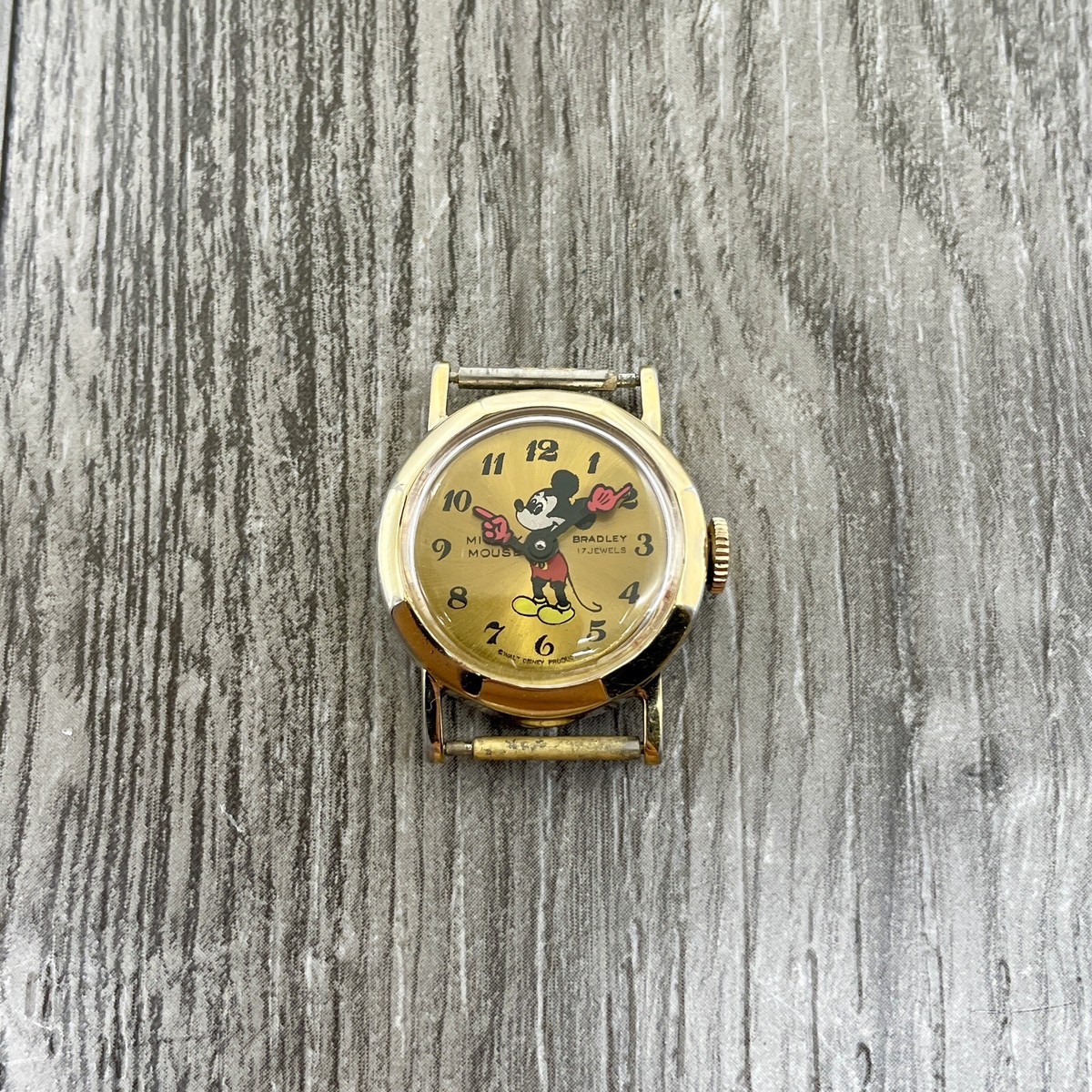 Vintage 1970s Gold Filled Mechanical Ladies Bradley Mickey  display picture 1