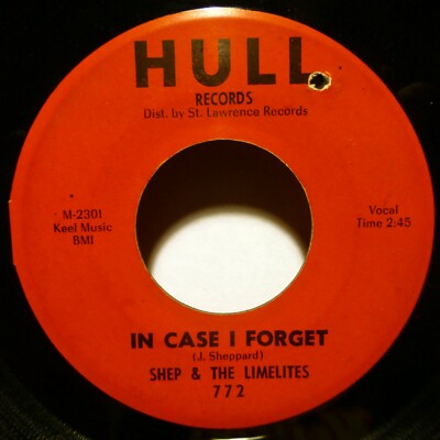 SHEP & LIMELITES 45 In Case I Forget / I'm A Hurting Inside HULL doowop c3183