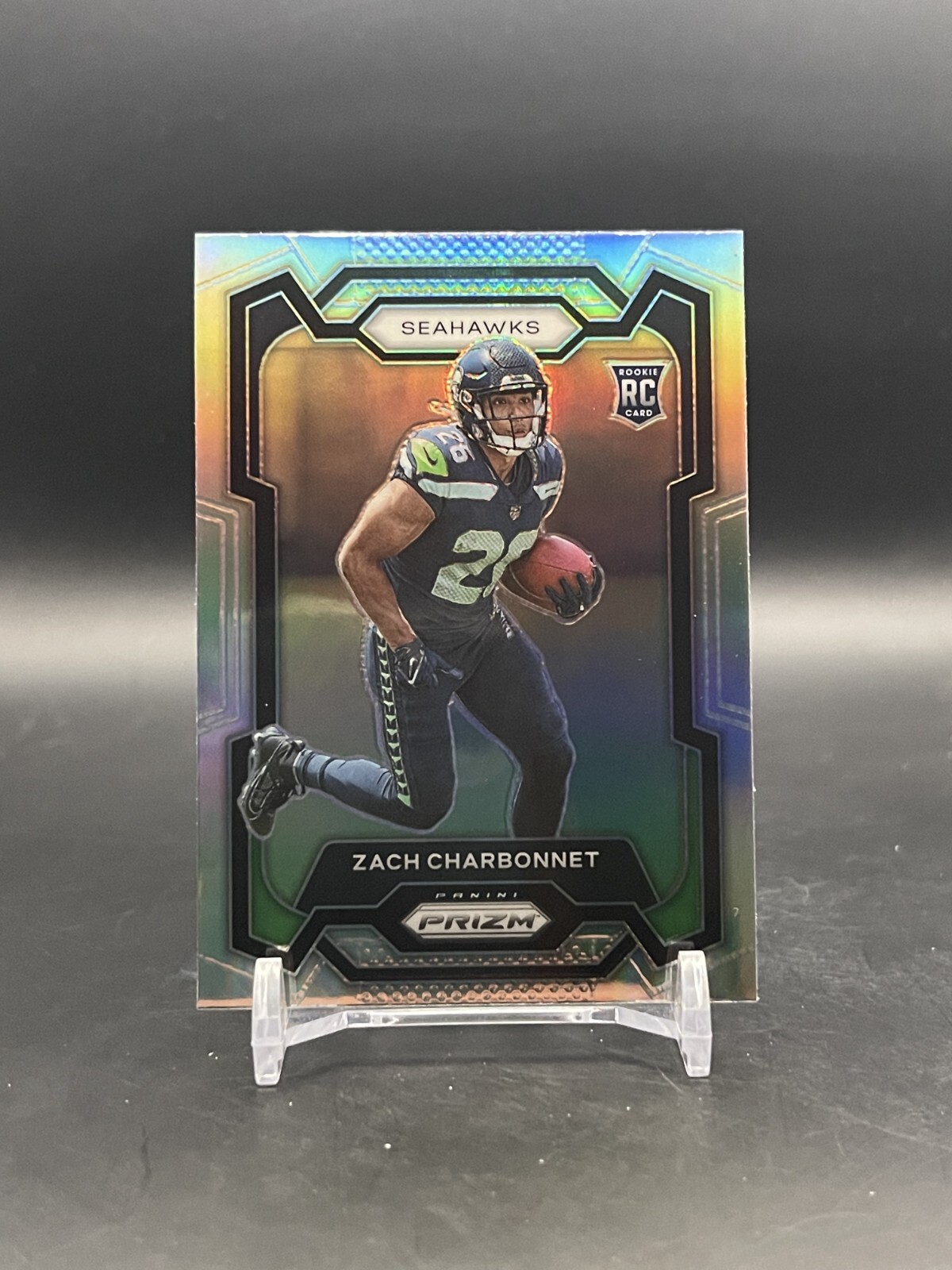 2023 Panini Prizm #392 Zach Charbonnet - Silver Prizm RC