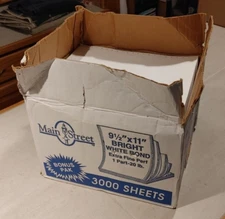 Blank 9.5X11 Inches Continuous Feed Computer Paper Fanfold 4 Dot Matrix Printers