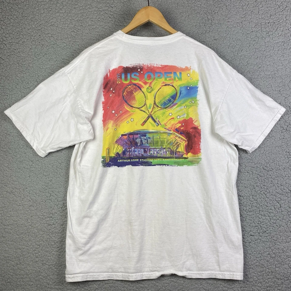 U.S. Open 2017 Arthur Ashe Stadium 20th Anniversary Graphic T-Shirt Size XL - Imagem 3 de 4