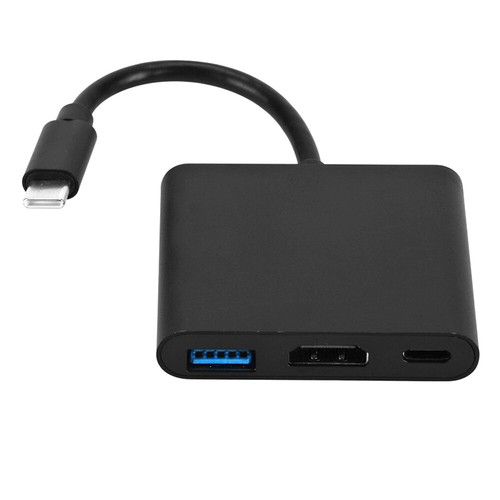 3-in-1 USB 3.1 Type-C to 4K HDMI Multiport Adapter Hub Cable for Type C Laptop - Photo 19 sur 20