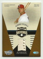 ALBERT PUJOLS 2004 Playoff World Series Souvenirs - Game Used NLCS Baseball /100