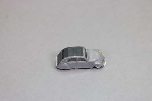 ZA106 EKO Train voiture Ho 1/86 Citroen 2CV grise longueur 43 mm - Imagen 3 de 4