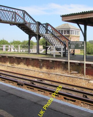 Foto 6x4 Fahrtrichtungsschild, Brading Bahnhof Sandown Only c2015