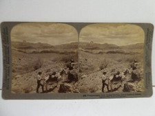 PROSPECTING GOLD GRAND CANYON ARIZONA  PHOTOGRAPH ANTIQUE STEREO CARD 1908