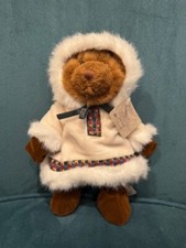 Russ Berrie Bears from the Past Teddy Bear: Mittens Eskimo Vintage with Tags 