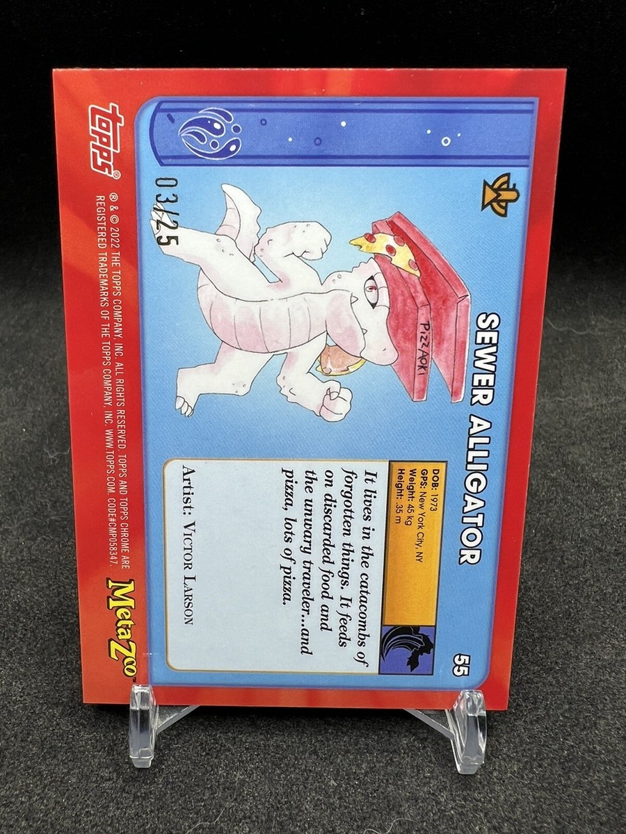 2022 Chrome MetaZoo Base Orange #55 Sewer Alligator /25 | eBay