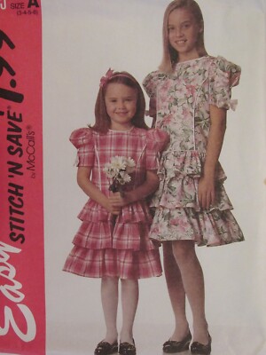 Sweet OOP McCALLS 6915 Girls Princess Dress w Tiered Skirt PATTERN 3-4-5-6 UC | eBay Sweet OOP McCALLS 6915 Girls Princess Dress w Tiered Skirt PATTERN 3-4-5-6 UC | eBay