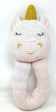 Living Textiles Baby Knit Toy Rattle Kenzie Unicorn J-10