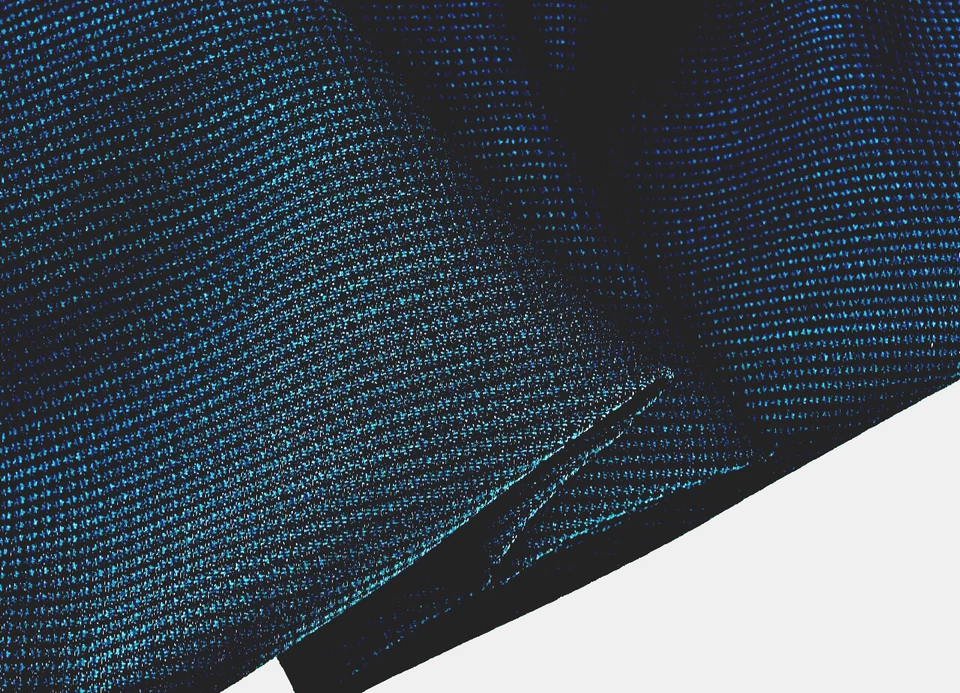 NAVY BLUE SUPER 150'S HOPSACK PURE WOOL LUXURY TAILORING MADE IN ITALY  E18 - Image 3 of 4