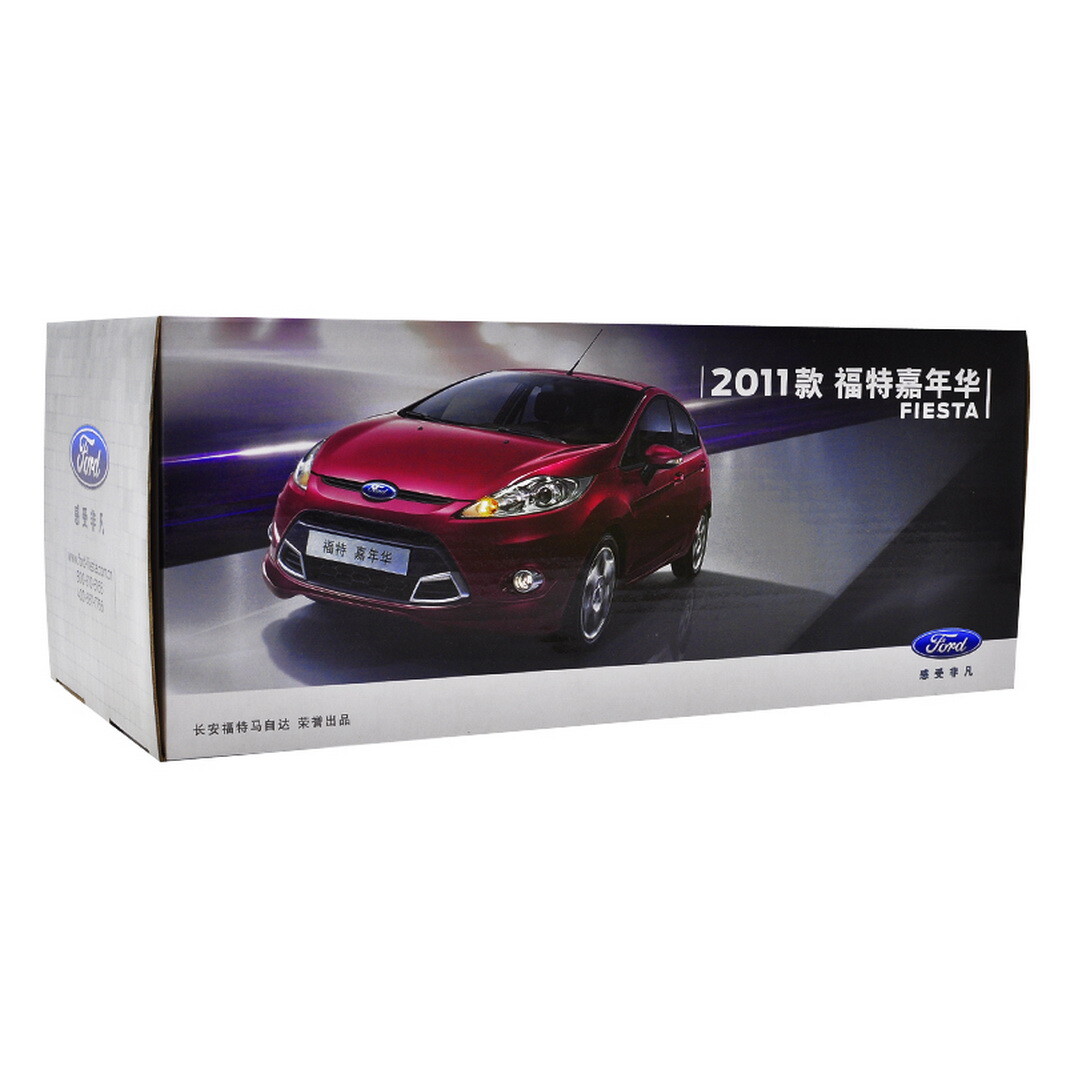 1/18 scale Ford Fiesta Red Diecast Model Car Toy Collection Gift