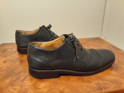 Belvedere Duke Black Cap Toe Oxford Shoes Men’s 11.5 D​ New Mens Belvedere Duke Cap Toe Oxfords Leather Black Dress  main image 3