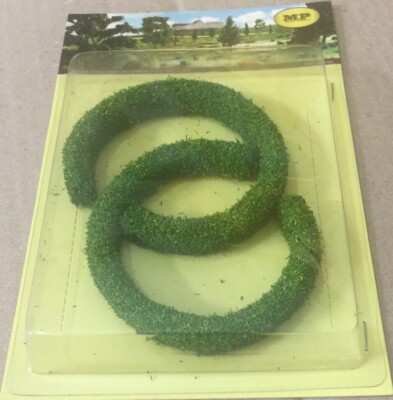 MP SCENERY 2/pk 4D Flexible Hedges Green & Round N Gauge Railroad Layout