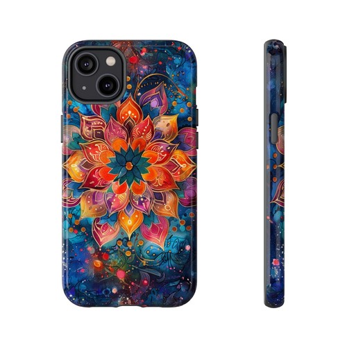 Mandala Flower Watercolor Phone Case for iPhone, Samsung Galaxy, Pixel - 第 81/256 張圖片