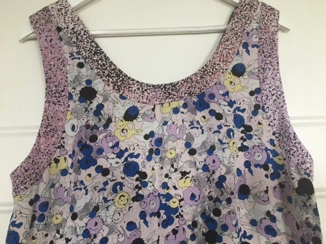 Abito nuovo con etichette Kenzo Paris 100% seta slip schienale aperto taglia 38