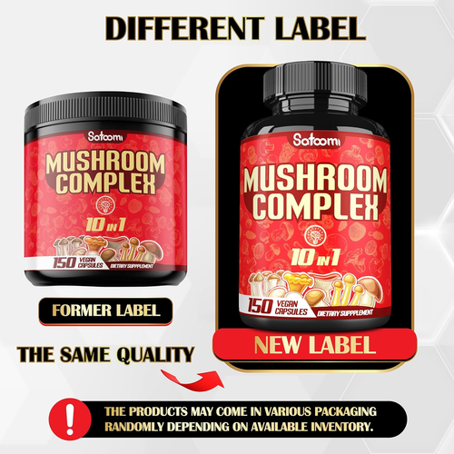 10In1 Mushroom Complex Supplements - 5 Month Supply - Blended with Lions Mane, C - Picture 8 of 8