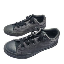 Converse Chuck Taylor Street Slip Black Unisex Sneaker Youth Junior Sz 2