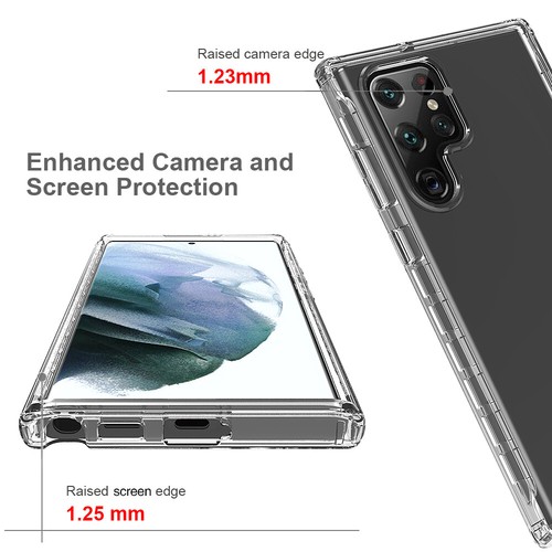 Fr Samsung Galaxy S24 S23 S22 S21 Anti-fall Transparent Gradient Slim Phone Case - Zdjęcie 5 z 11