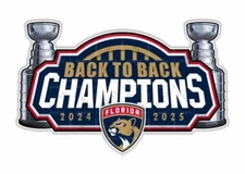 Florida Panthers Back to Back Champions 2024-2025  Precision Cut Decal