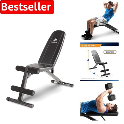 All-in-One Adjustable Exercise Bench for Home Weightlifting - Space Saving