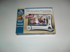 Journeys Edge Digital Voice Recording Photo Frame With Built In Clock