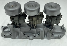 Ford Flathead Tri Power Intake Manifold Model 59 Carburetors Carbs Air Cleaners