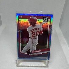 2023 Donruss Baseball Base Holo Blue #177 Lou Brock - St. Louis Cardinals