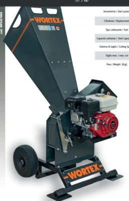 Schredder Holz-Häcksler A Benzin WORTEX Häcksler T200 Motor Honda GX