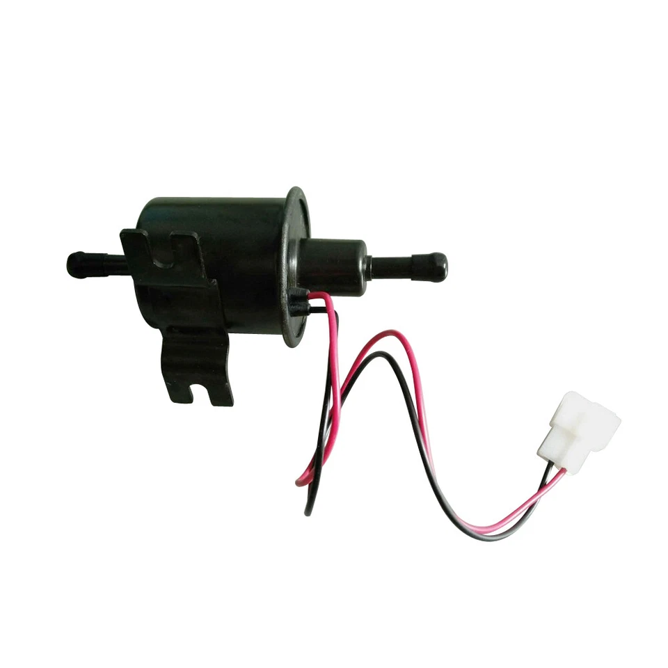 Black Universal 12V Electric Fuel Pump Inline Diesel Petrol Low Pressure HEP-02A - image 2 of 4