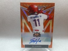 ⚾️2020 Leaf Valiant Portrait Auto Orange Prismatic 12/75 Ed Howard #PA-EH1 Auto
