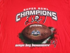 Vintage Tampa Bay Buccaneers 2003 NFL Super Bowl Champions XXXVII T-Shirt XL Red