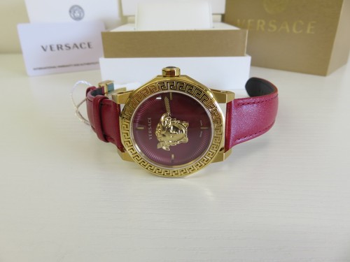 Orologio Versace Donna VE7B00123 Medusa Deco Swiss Made 38mm Rosso - Foto 9 di 13