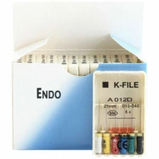 10x Dental Endo Endodontic Root Canal Hand Use Stainless Steel K H File 15-40#