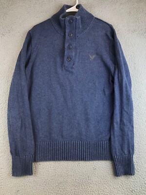 Blue Blue 5個セット American Eagle Outfitters Sweater Men's Large Blue 1/4 Zip