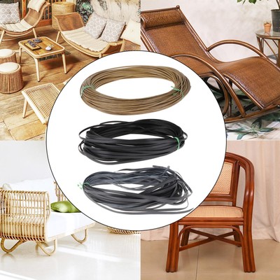 YebiO Kunststoff-Rattan Reparaturset 500g - 3mm Synthetisches Rattan Für Möbelreparatur