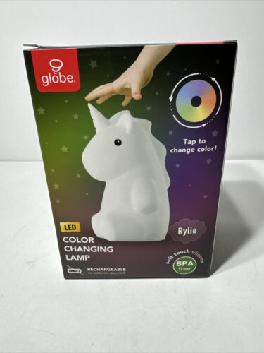 Globe Electric Rylie Unicorn MultiColor LED Rechargeable Silicone Night Light - Picture 1 of 5