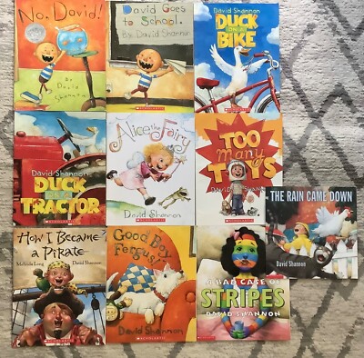 No David! 10 PB Books by David Shannon Duck Alice David Toys Fergus Pirate
