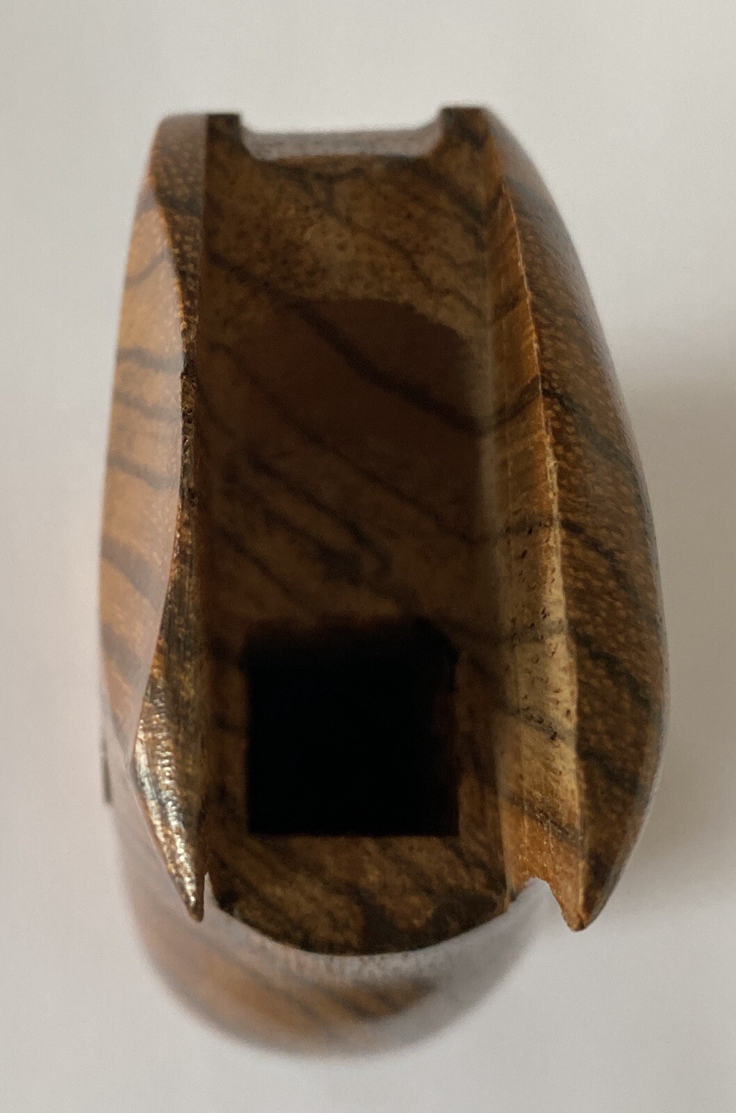 New Unused Dan Wesson Original Zebra Wood Revolver Grips. One Small