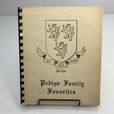 Family Cookbook Pedigo Family Favorites Norman Oklahoma 1983 Vintage Spiral Boun